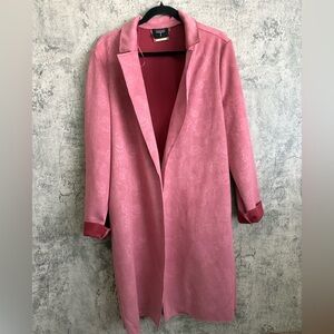 Tahari Pink Trench Coat